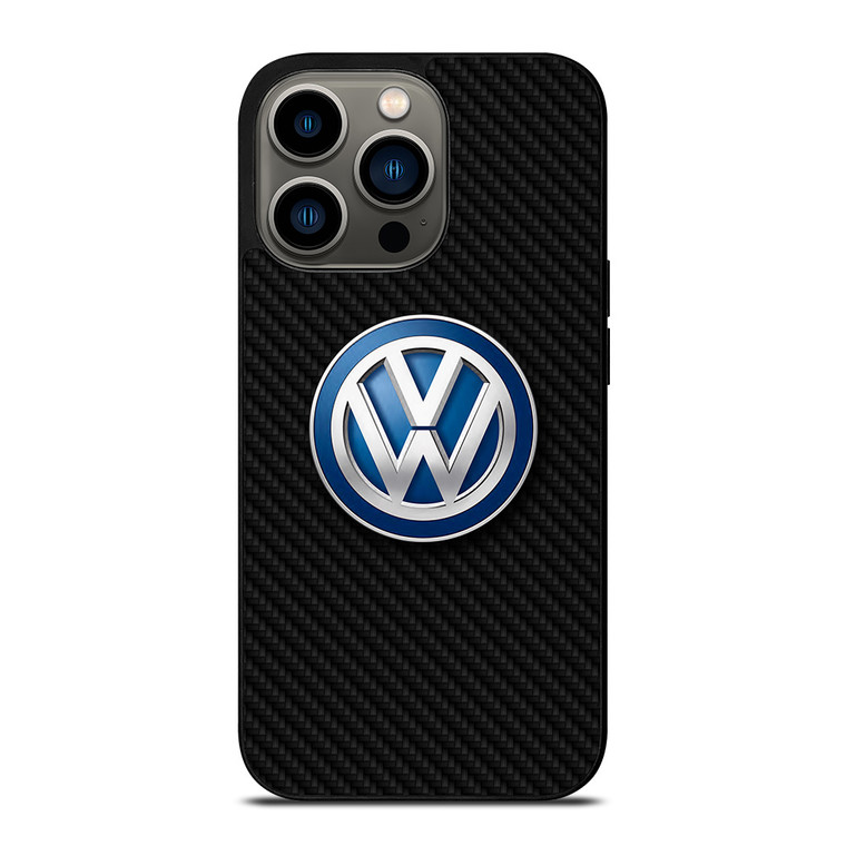 VOLKSWAGEN MOTOR CARBON FIBER iPhone 13 Pro Case Cover