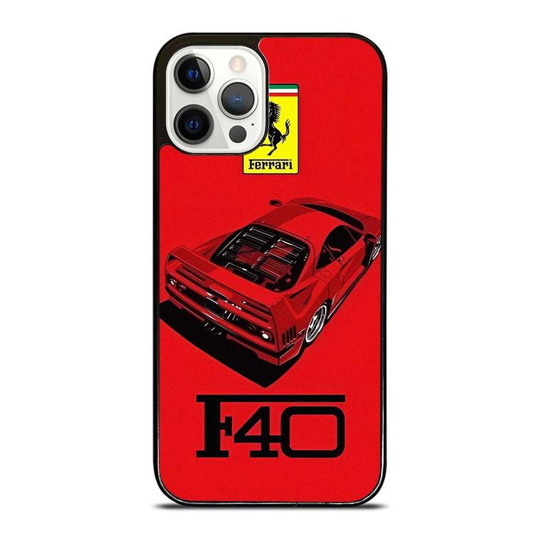 FERRARI F40 SUPERCAR LOGO iPhone 12 Pro Case Cover