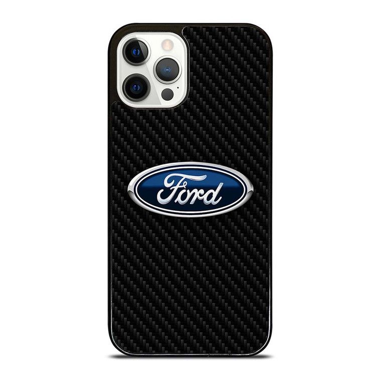 FORD CARBON LOGO iPhone 12 Pro Case Cover