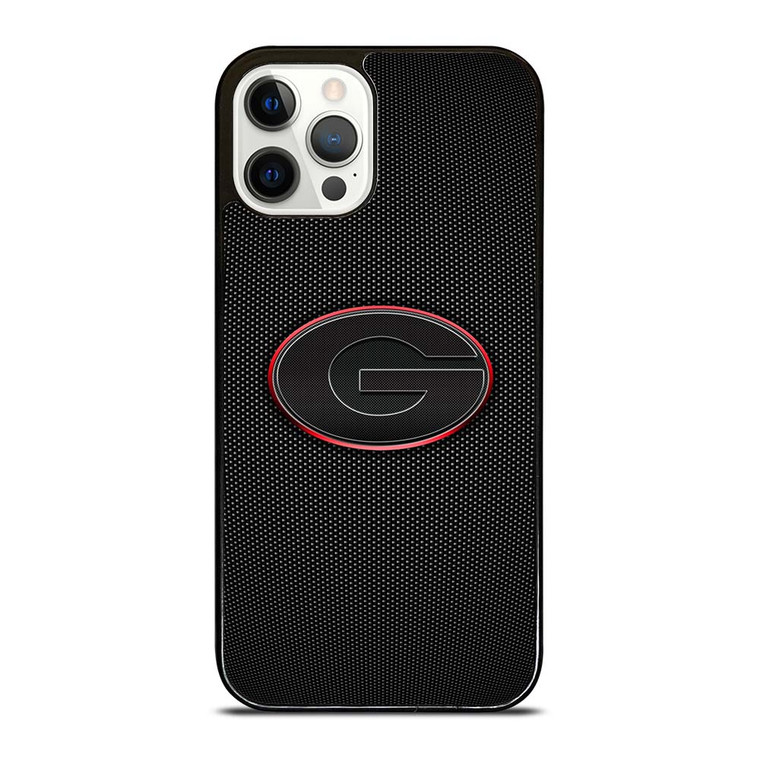 GEORGIA BULLDOGS CARBON LOGO iPhone 12 Pro Case Cover