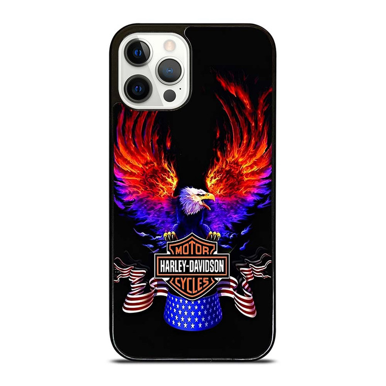 HARLEY DAVIDSON FLAME SWING iPhone 12 Pro Case Cover