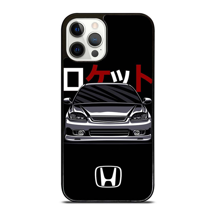 HONDA CIVIC RETRO DRAWING iPhone 12 Pro Case Cover