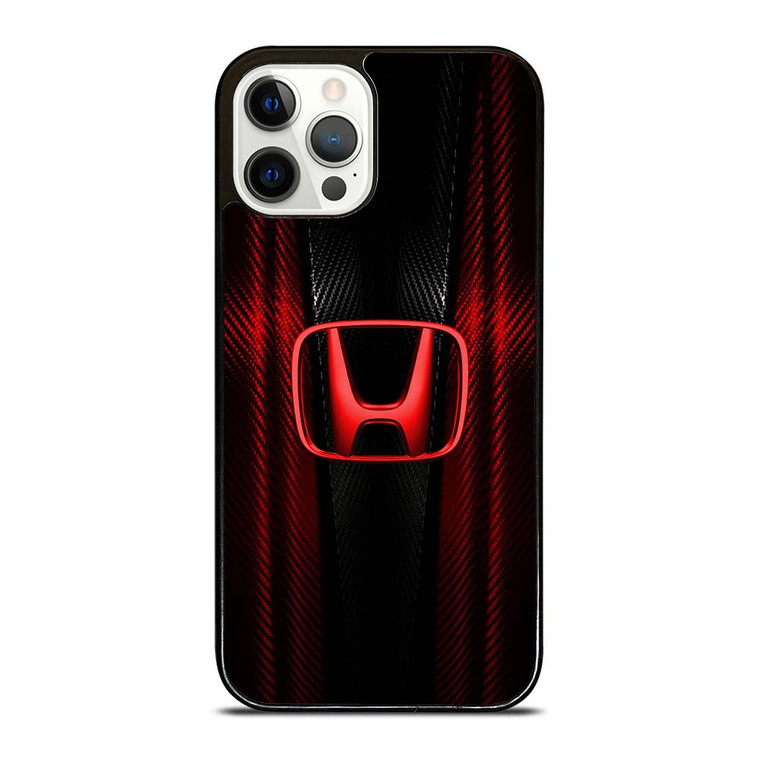 HONDA LOGO RED CARBON iPhone 12 Pro Case Cover
