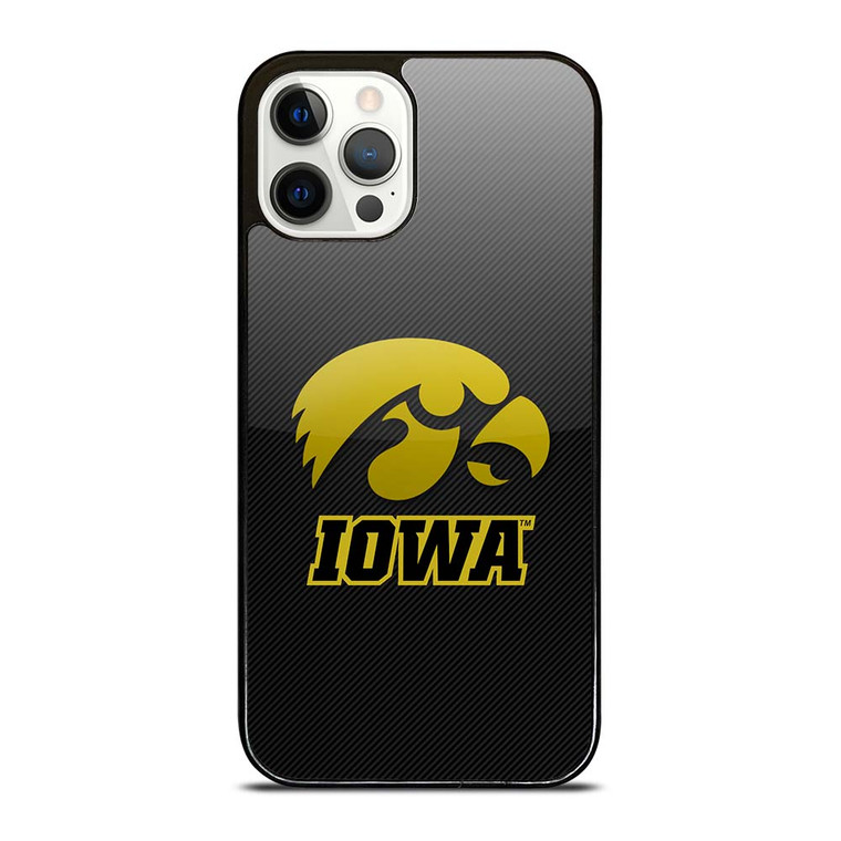 IOWA HAWKEYES CARBON iPhone 12 Pro Case Cover