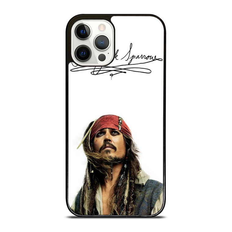 JACK SPARROW SIGNATURE PIRATES OF THE CARIBBEAN  iPhone 12 Pro Case Cover