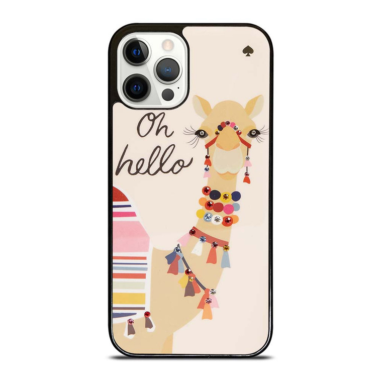 KATE SPADE CAMEL OH HELLO iPhone 12 Pro Case Cover