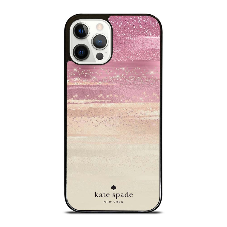 KATE SPADE NEW YORK ROSE GOLD GLITTER iPhone 12 Pro Case Cover