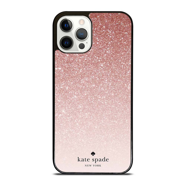 KATE SPADE NEW YORK ROSE WHITE GLITTER iPhone 12 Pro Case Cover