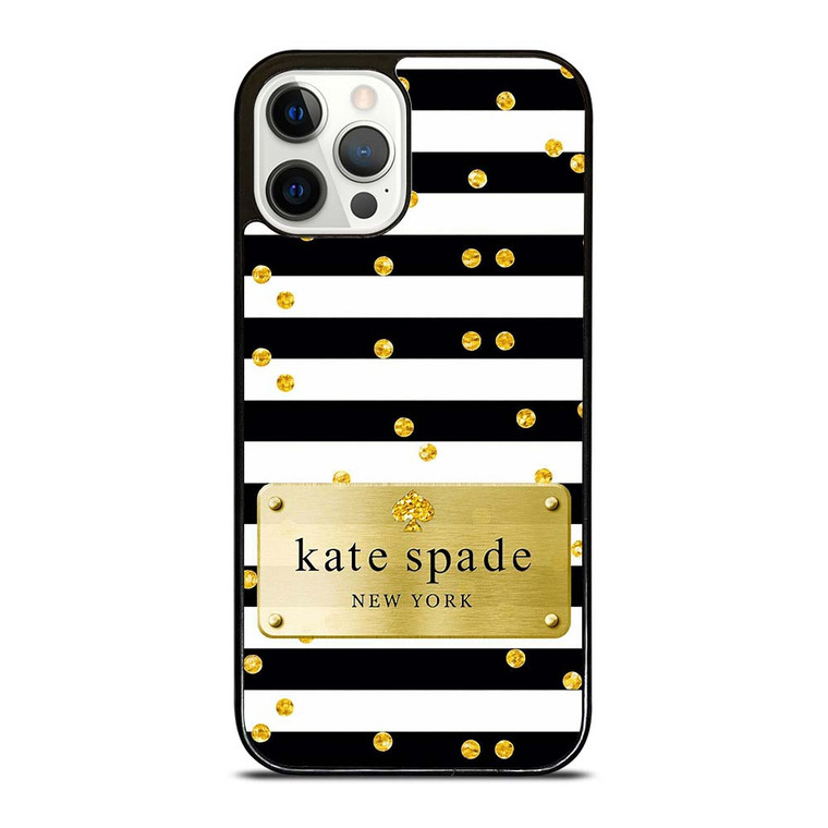 KATE SPADE POLKADOTS GOLD iPhone 12 Pro Case Cover