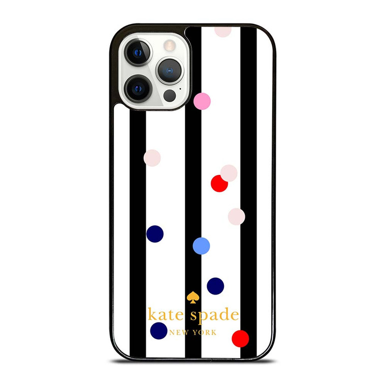 KATE SPADE STRIPE POLKADOTS iPhone 12 Pro Case Cover