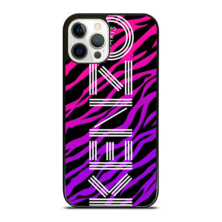 KENZO PARIS TIGER PURPLE iPhone 12 Pro Case Cover