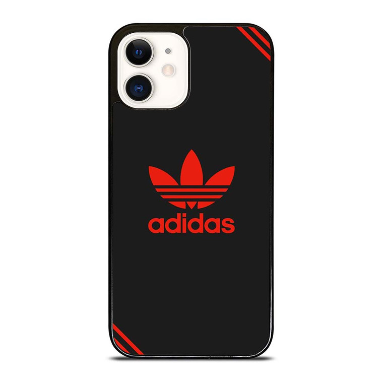 ADIDAS STRIPE RED LOGO iPhone 12 Case Cover