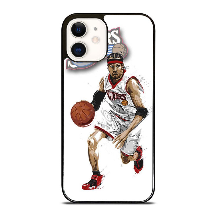 ALLEN IVERSON SIXERS NBA BASKETBALL iPhone 12 Case Cover