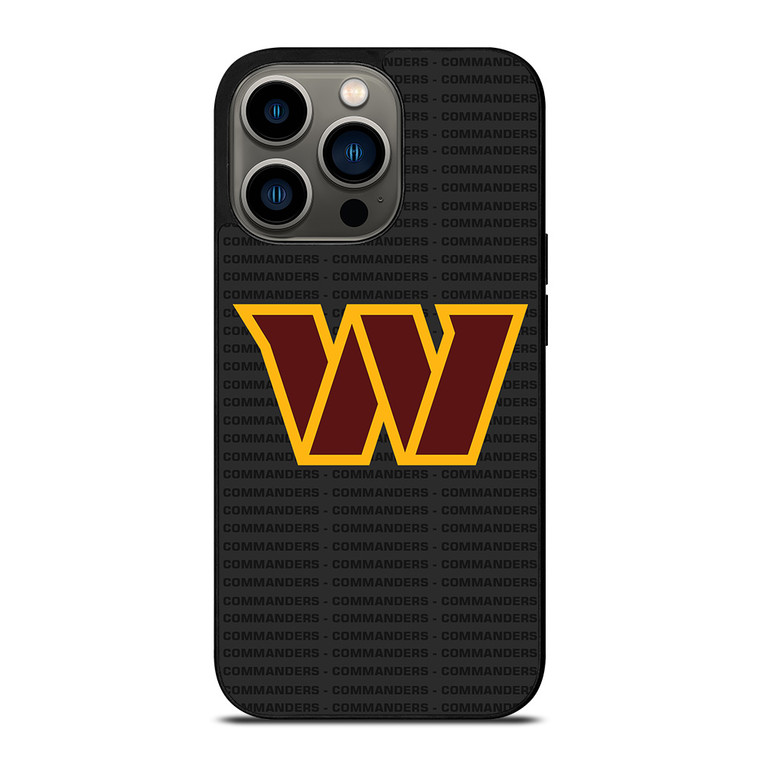 WASHINGTON COMMANDERS FOOTBALL TEXT iPhone 13 Pro Case Cover