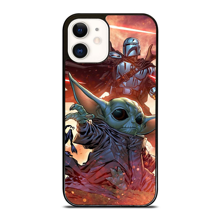 BABY YODA AND THE MANDALORIAN STAR WARS iPhone 12 Case Cover