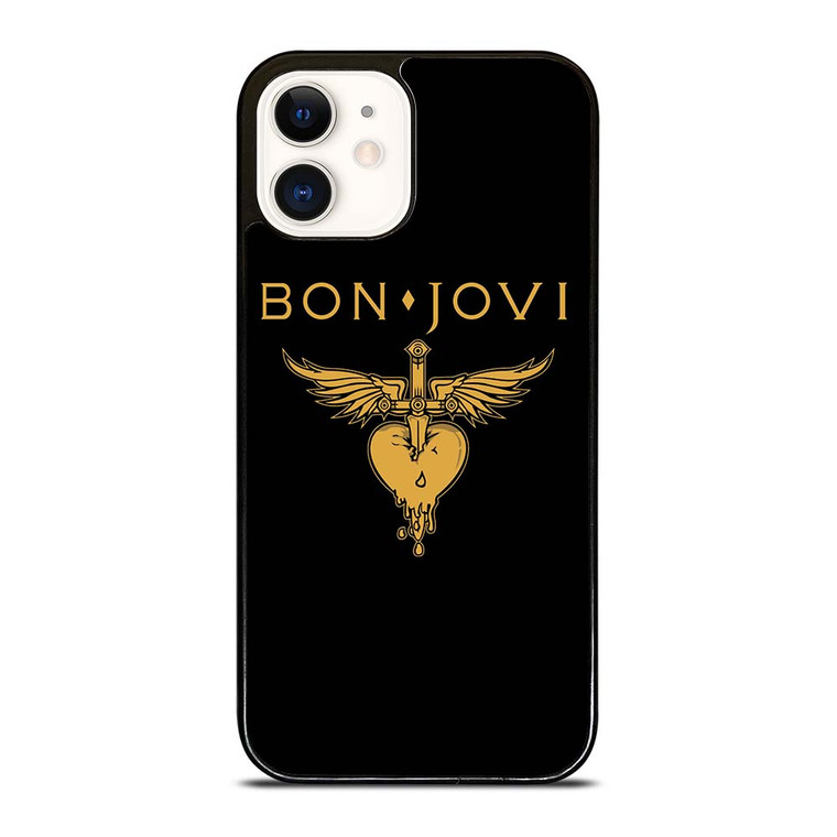BON JOVI BAND LOGO GOLD iPhone 12 Case Cover
