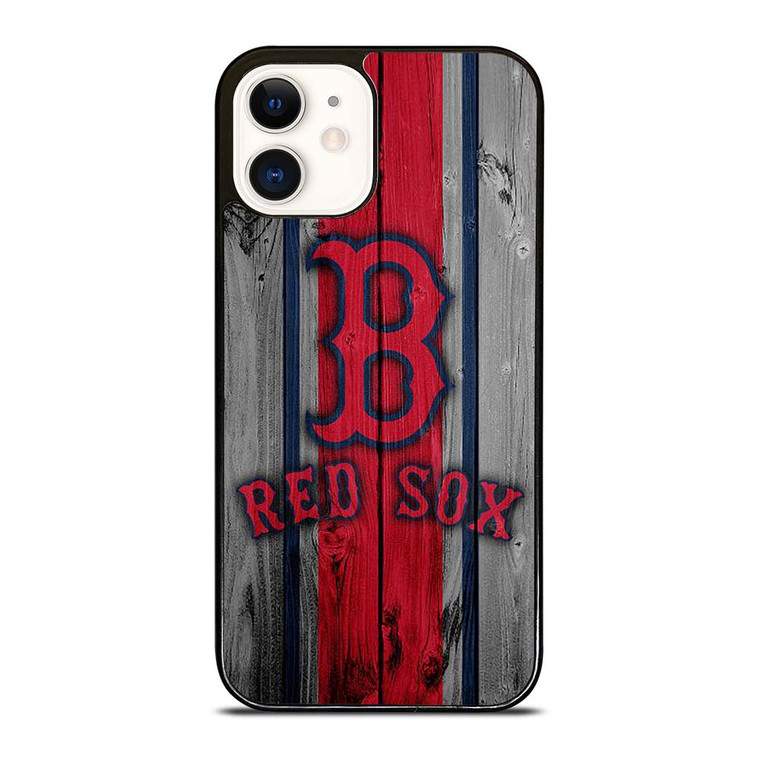 BOSTON RED SOX WOODEN LOGO iPhone 12 Case Cover