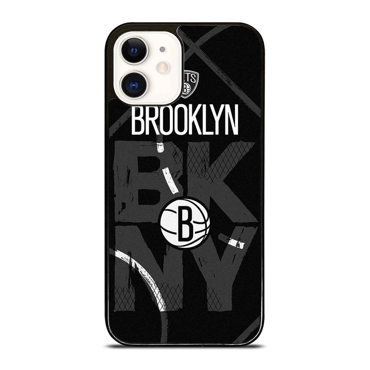 BROOKLYN NETS BASEBALL LOGO NBA iPhone 12 Case Cover
