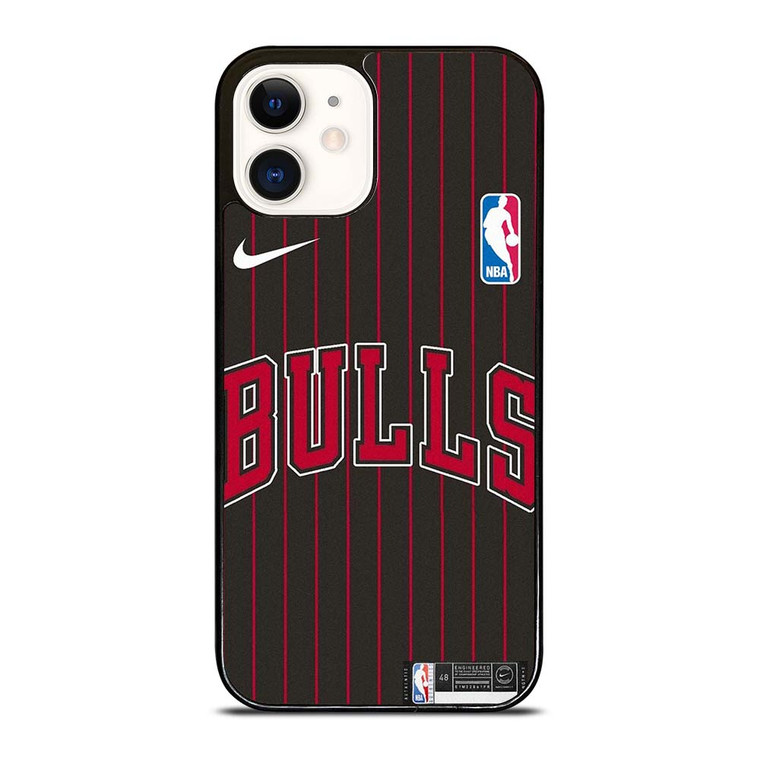 CHICAGO BULLS NIKE NBA STRIPE iPhone 12 Case Cover
