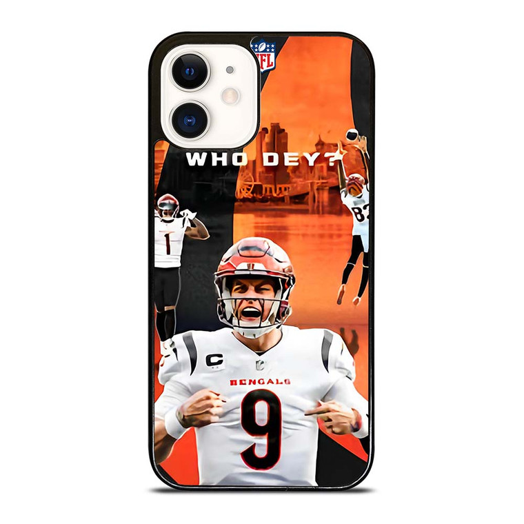 CINCINNATI BENGALS NFL JOE BURROW iPhone 12 Case Cover