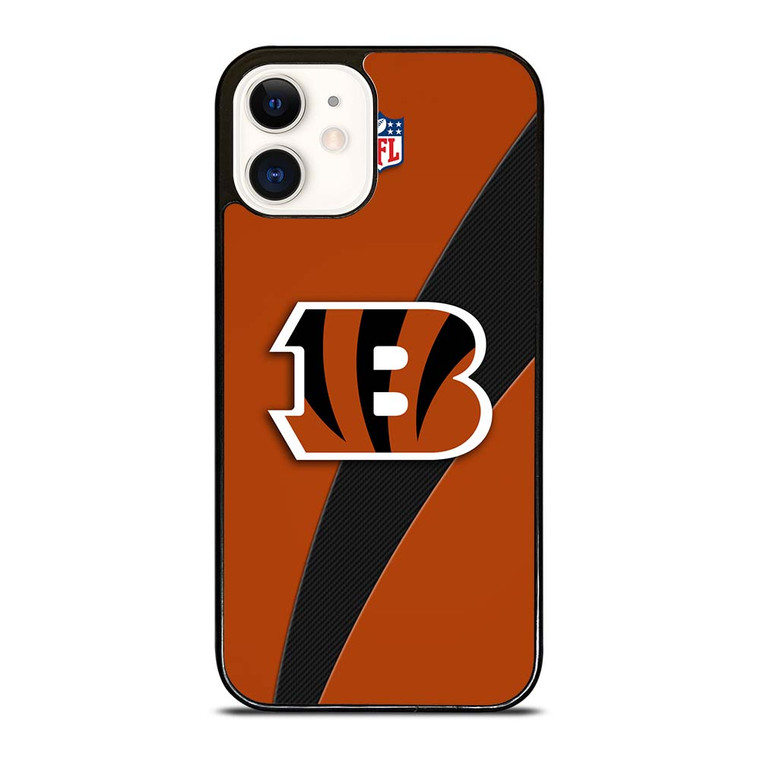 CINCINNATI BENGALS TIGER PATTERN iPhone 12 Case Cover