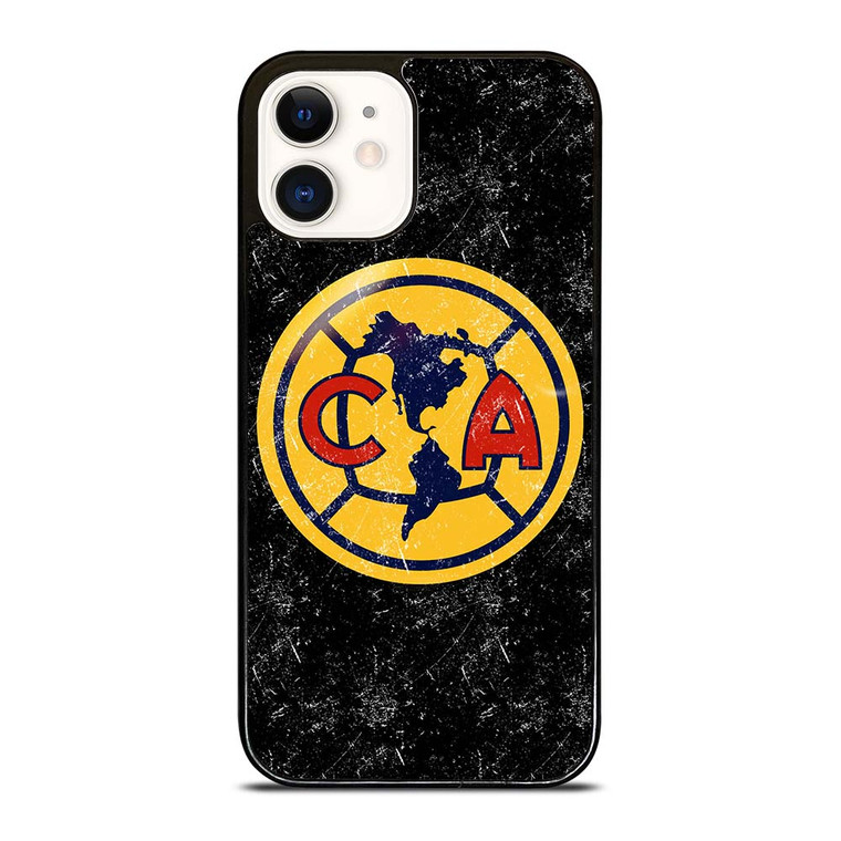 CLUB AMERICA AGUILAS FOOTBALL BLACK iPhone 12 Case Cover