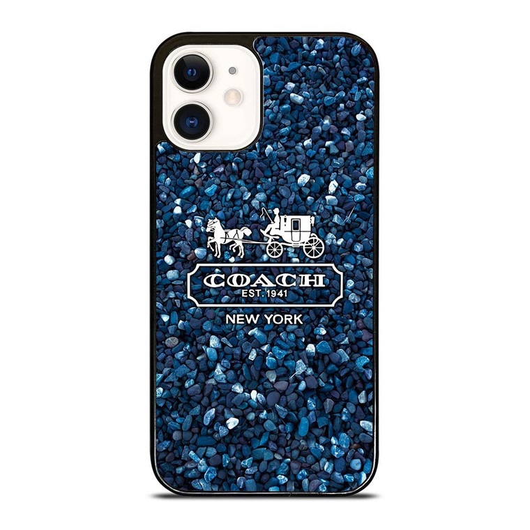 COACH NEW YORK BLUE STONE iPhone 12 Case Cover