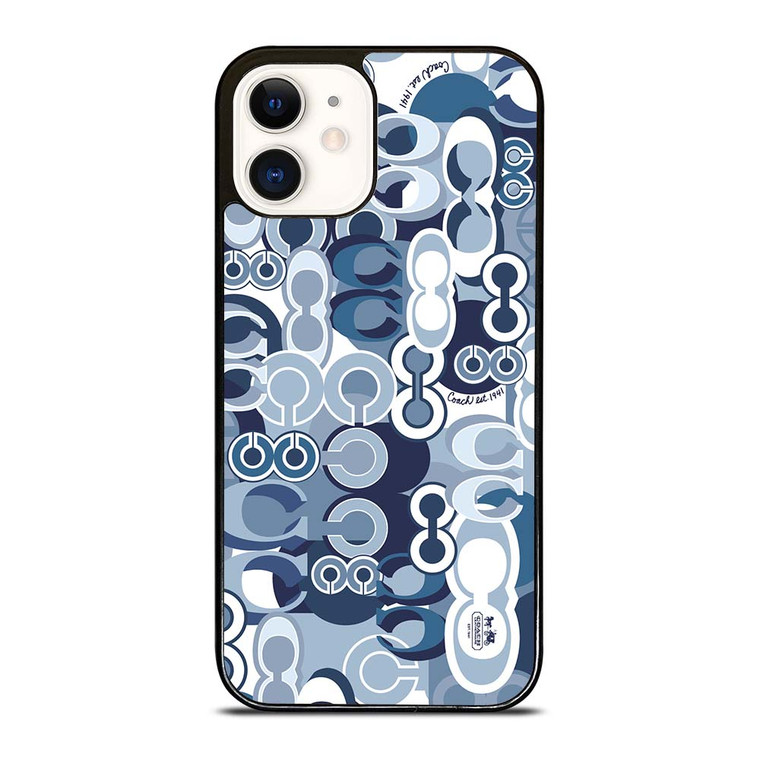 COACH NEW YORK BLUE iPhone 12 Case Cover