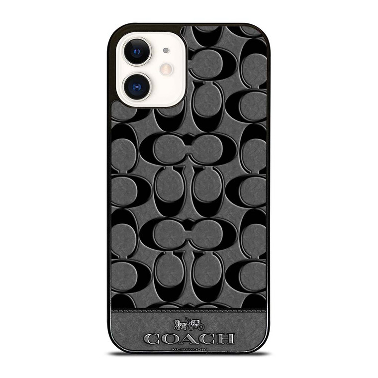 COACH NEW YORK GREY iPhone 12 Case Cover