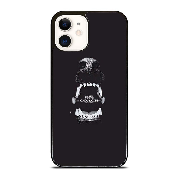 COACH NEW YORK LOGO DOG iPhone 12 Case Cover