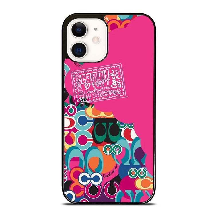 COACH NEW YORK POPPY COLOR FULL iPhone 12 Case Cover