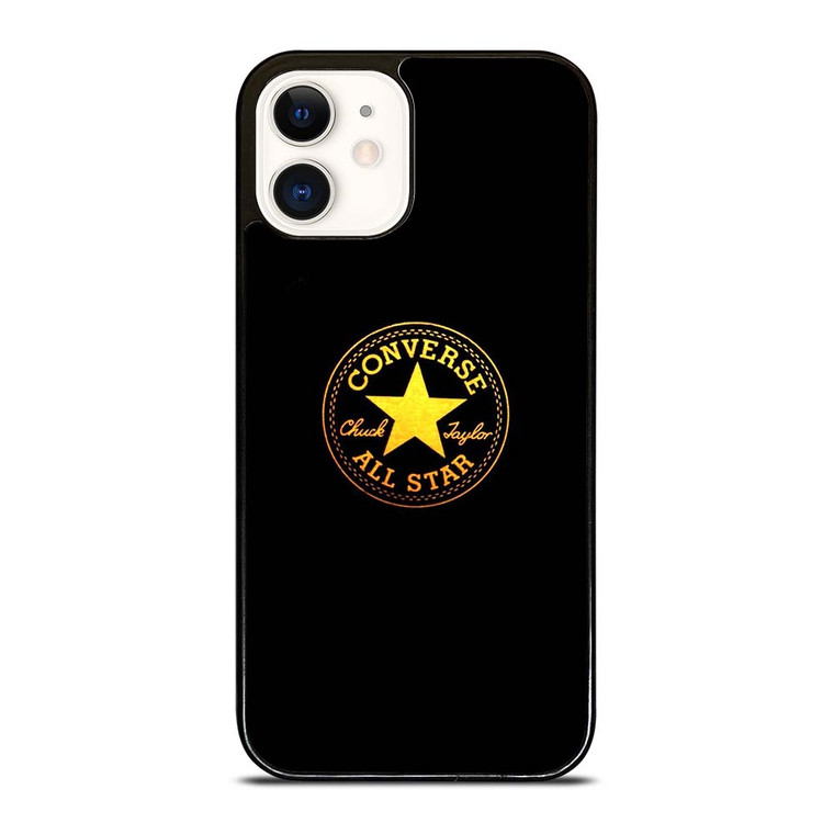 CONVERSE ALL STAR GOLD LOGO iPhone 12 Case Cover