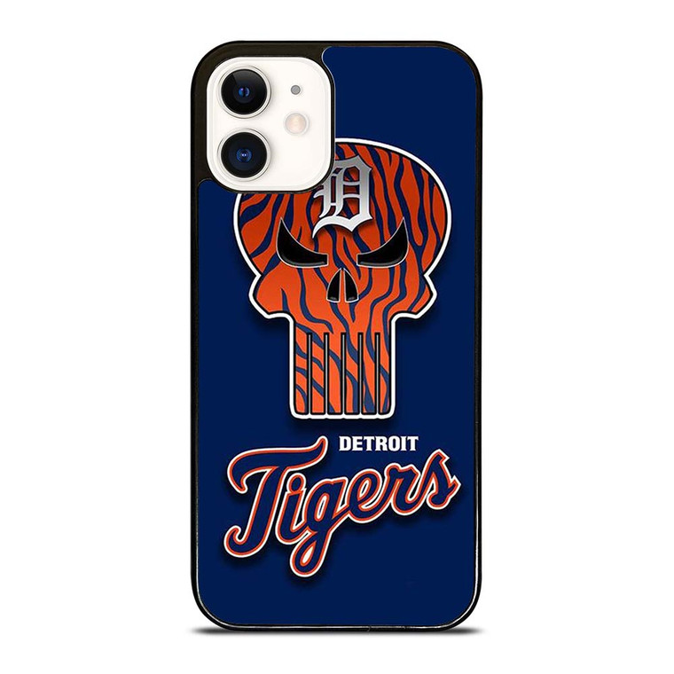 DETROIT TIGERS SKULL LOGO iPhone 12 Case Cover
