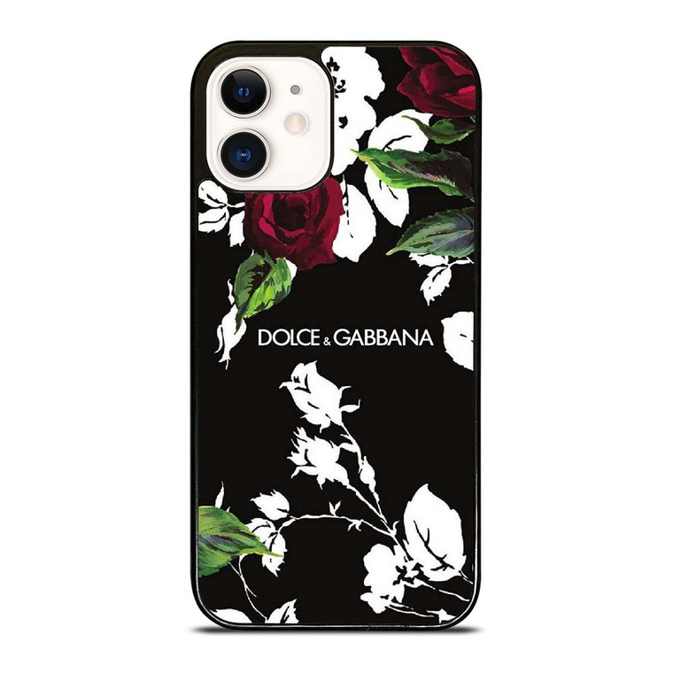 DOLCE AND GABBANA FLOWER iPhone 12 Case Cover