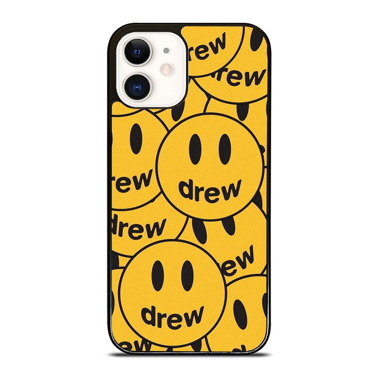DREW SMILEY FACE PATTERN iPhone 12 Case Cover