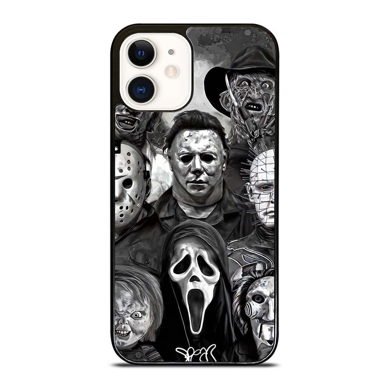FAMOUS HORROR COLLAGE iPhone 12 Case Cover
