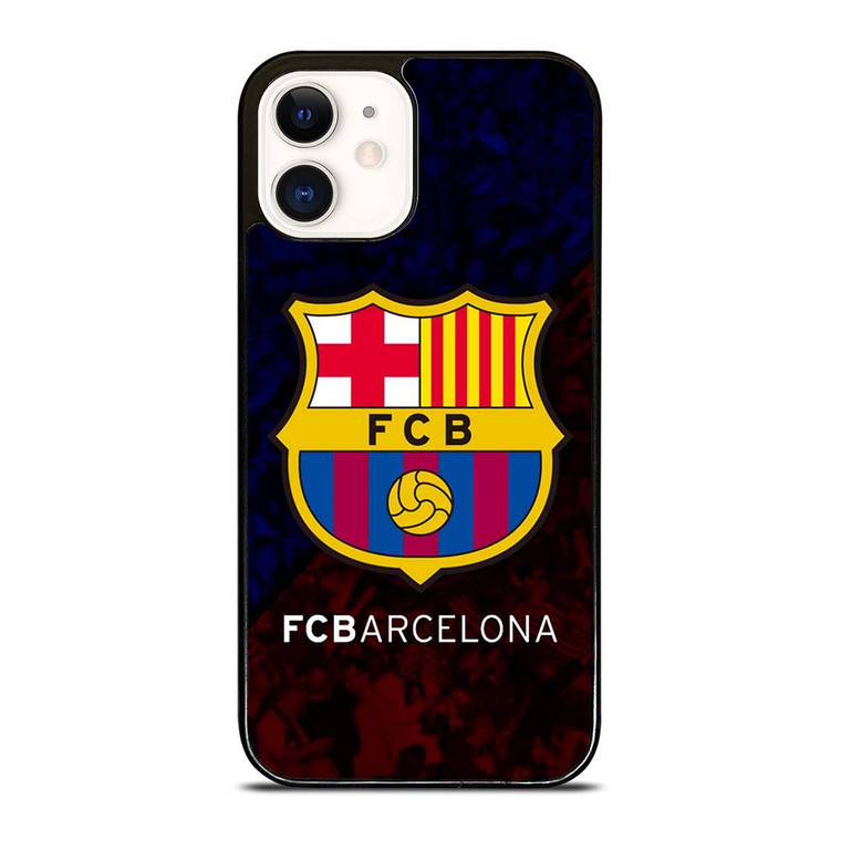 FC BARCELONA LOGO FOOTBALL iPhone 12 Case Cover