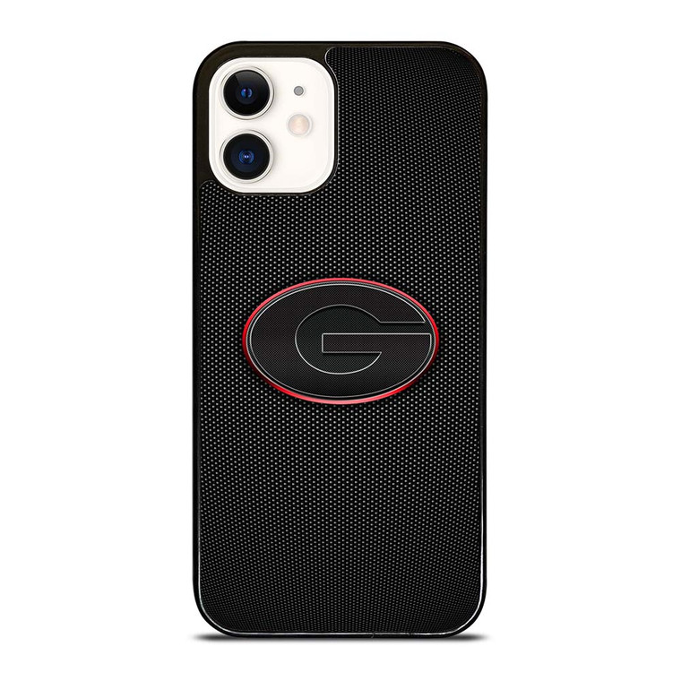 GEORGIA BULLDOGS CARBON LOGO iPhone 12 Case Cover