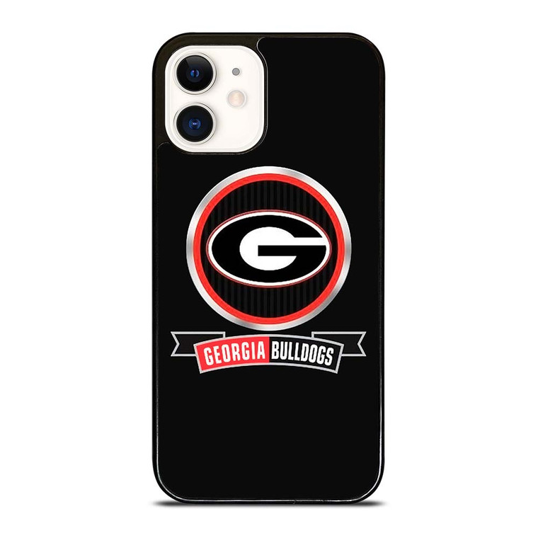 GEORGIA BULLDOGS UNIVERSITY NFL LOGO iPhone 12 Case Cover