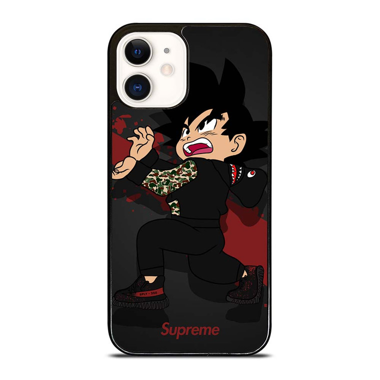 GOKU KIDS BAPE SHARK SUPREME iPhone 12 Case Cover