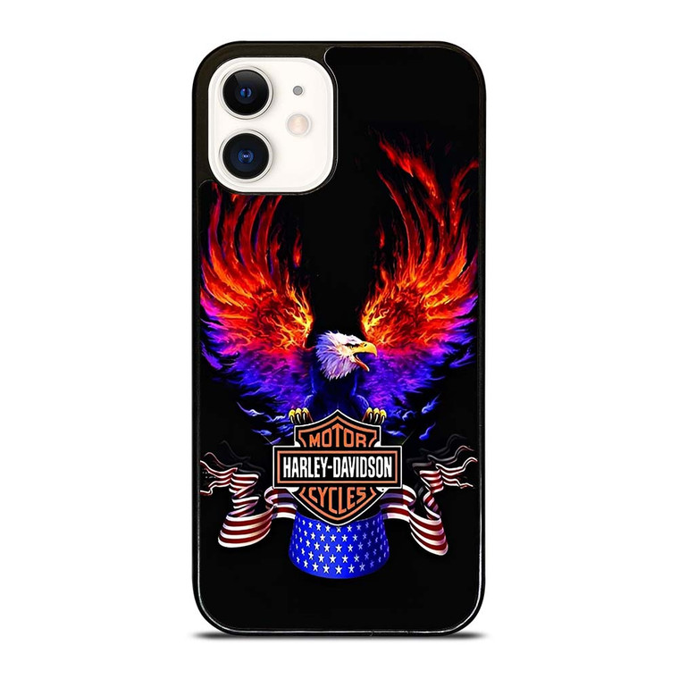 HARLEY DAVIDSON FLAME SWING iPhone 12 Case Cover