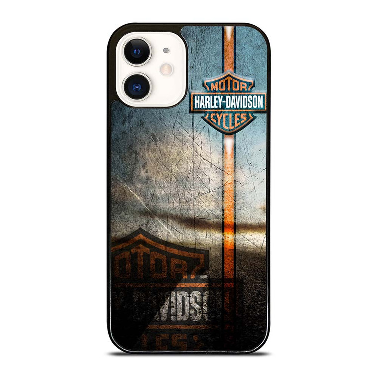 HARLEY DAVIDSON GRUNGE LOGO iPhone 12 Case Cover