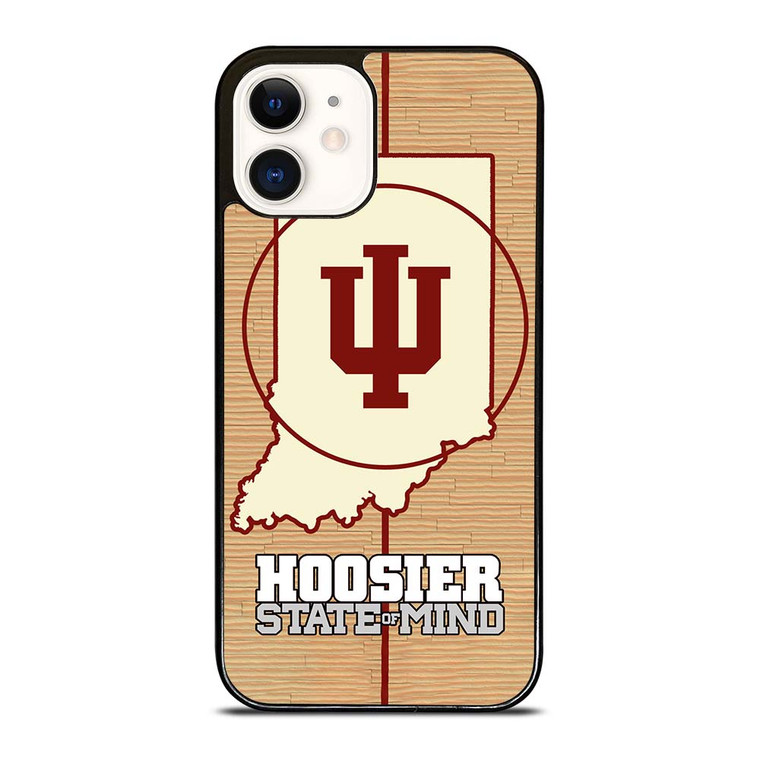 HOOSIER STATE OF MIND INDIANA WOODEN LOGO iPhone 12 Case Cover