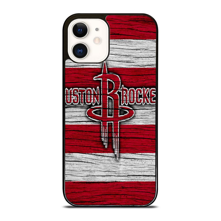 HOUSTON ROCKETS WOODEN LOGO iPhone 12 Case Cover