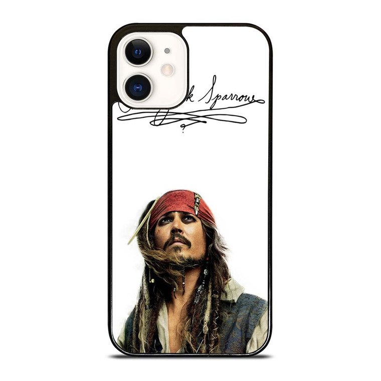 JACK SPARROW SIGNATURE PIRATES OF THE CARIBBEAN  iPhone 12 Case Cover