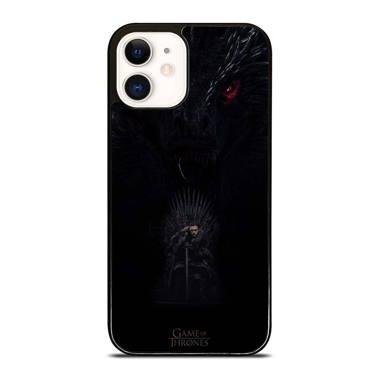 JON SNOW WOLF NIGHT iPhone 12 Case Cover