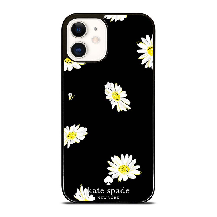 KATE SPADE FLOWER IN BLACK iPhone 12 Case Cover