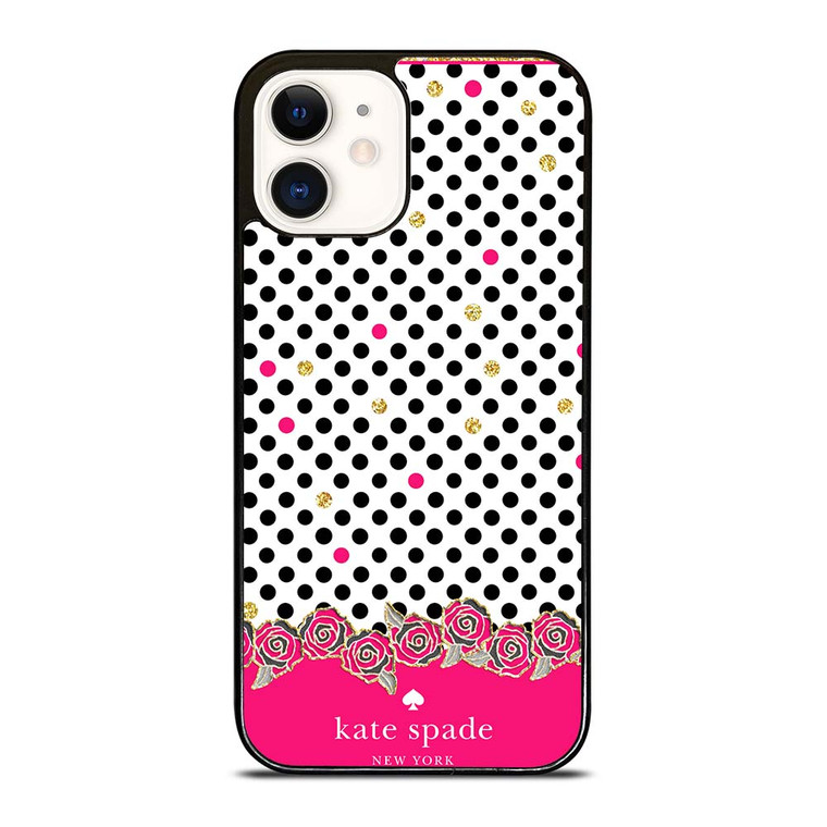 KATE SPADE FLOWER POLKADOT iPhone 12 Case Cover