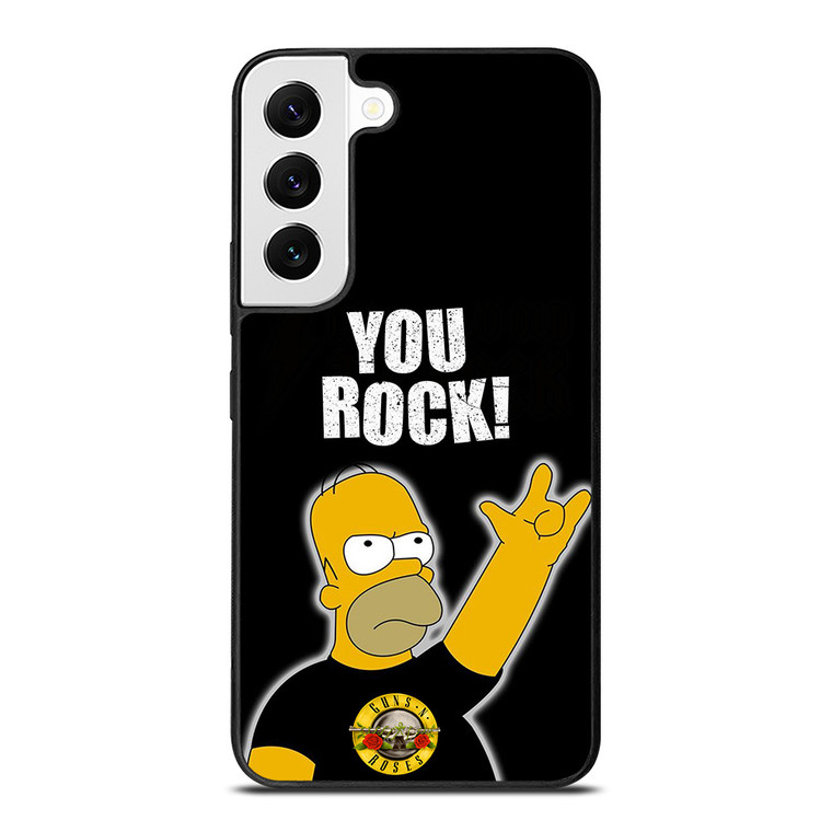GUNS N ROSES ROCK HOMER SIMPSONS Samsung Galaxy S22 Case Cover