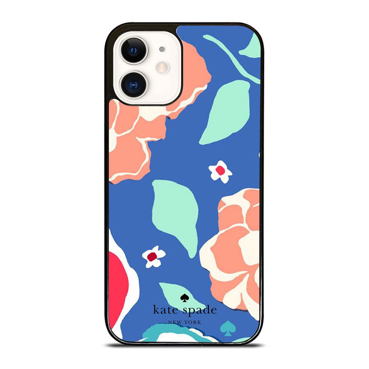 KATE SPADE NEW YORK BLUE FLORAL iPhone 12 Case Cover